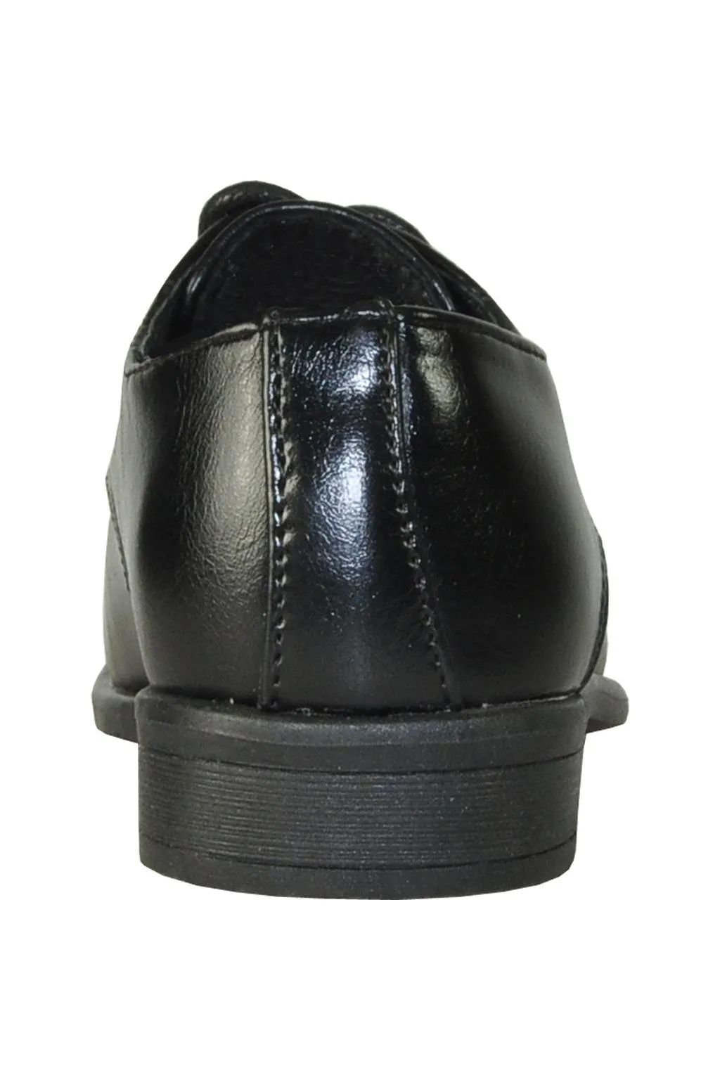 "King" Kids Black Dress Shoes