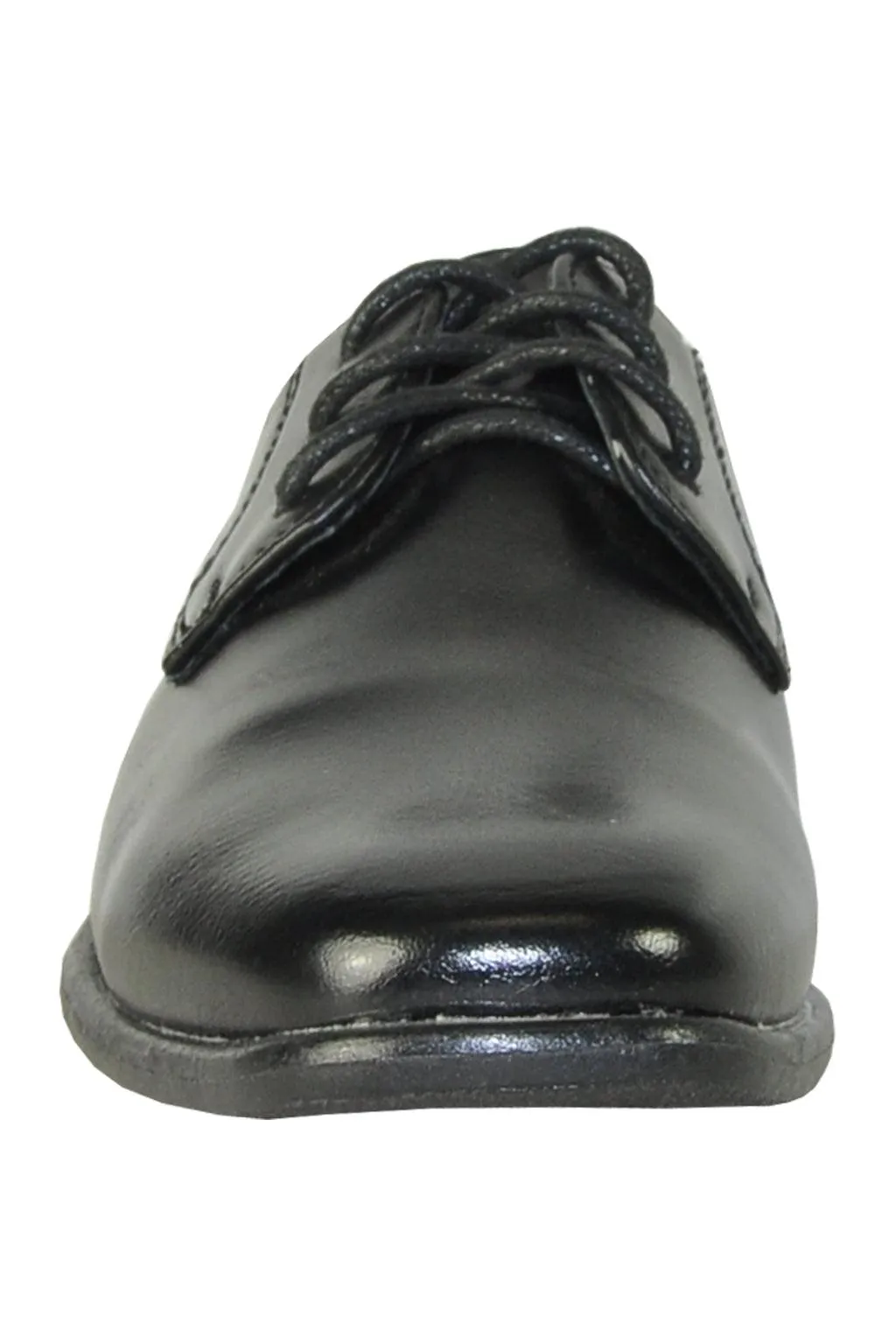 "King" Kids Black Dress Shoes