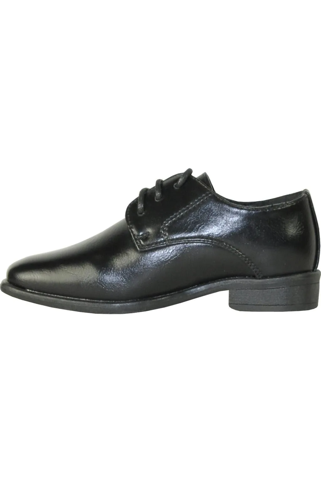 "King" Kids Black Dress Shoes