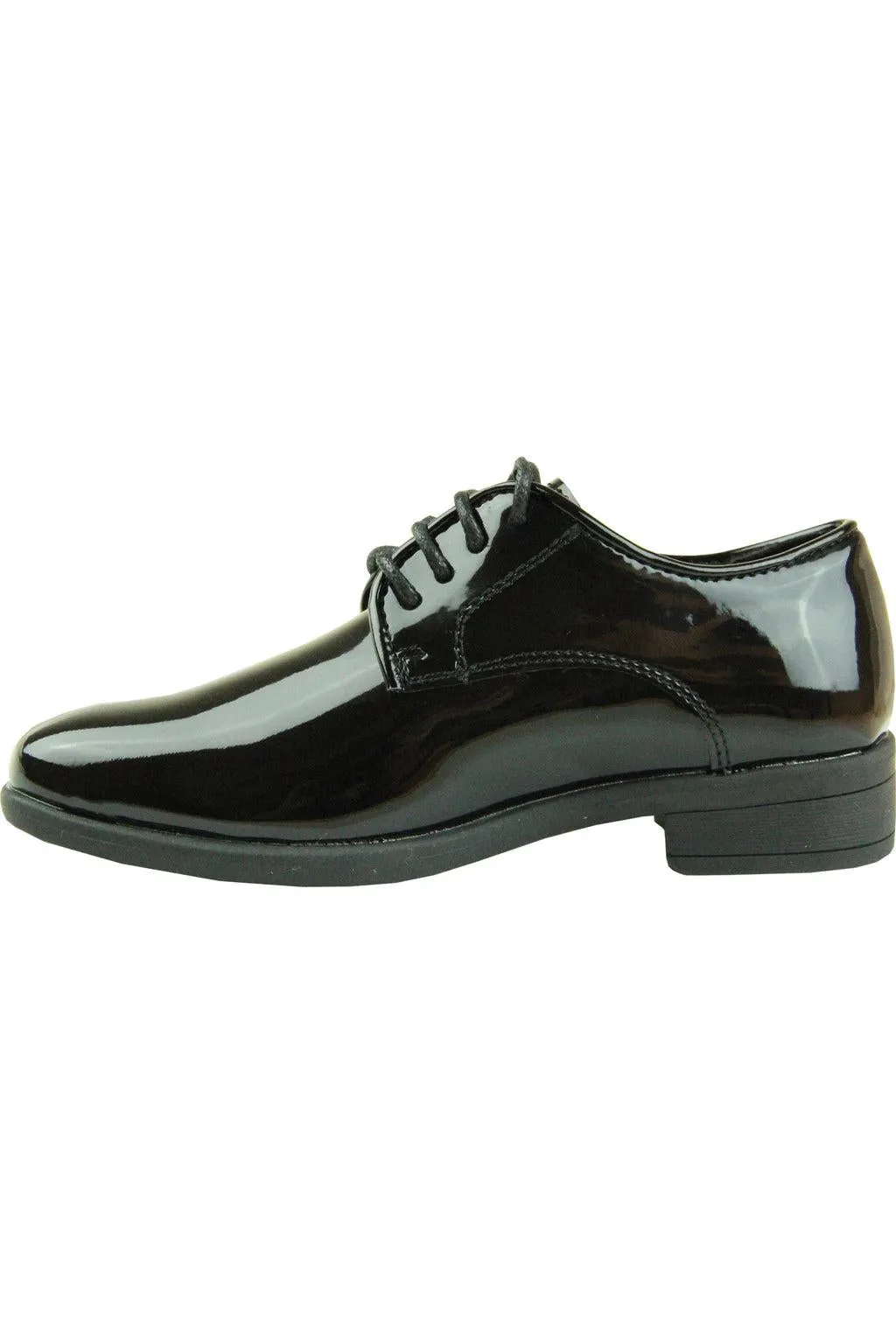 "Star" Kids Black Tuxedo Shoes