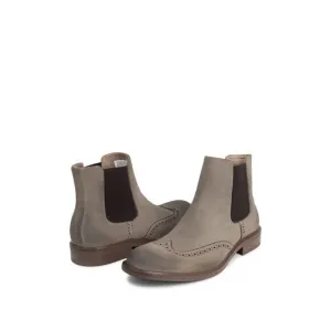 REACTION KENNETH COLE Mens Beige Knock Wingtip Toe Block Heel Chelsea 8.5 M
