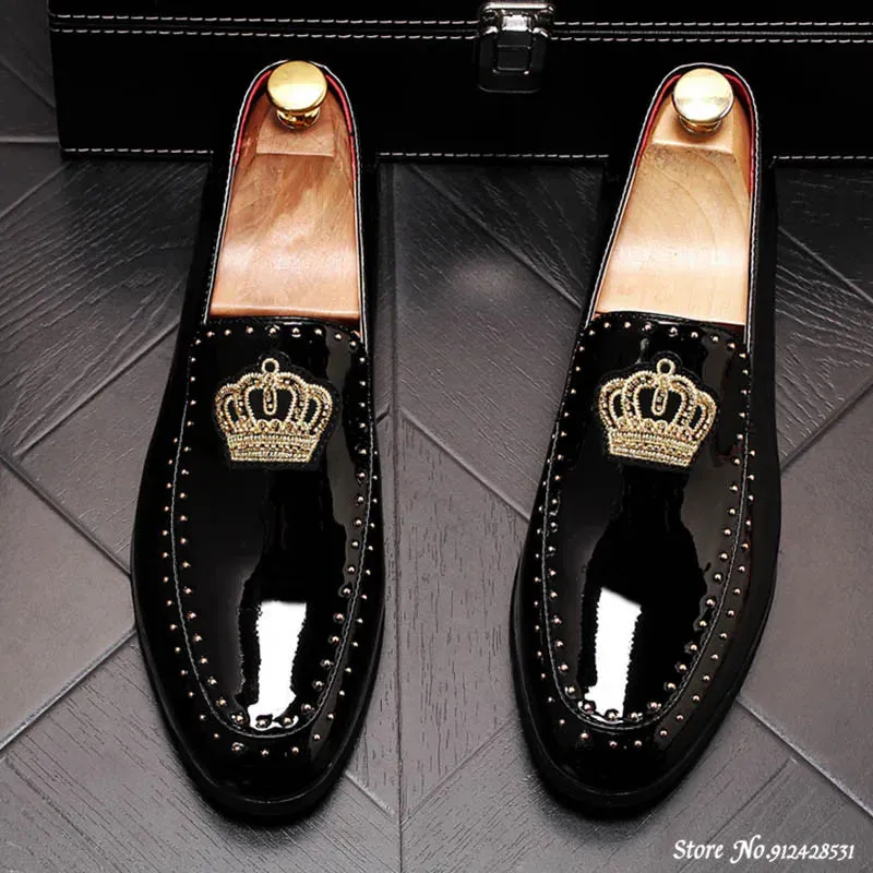 Reali - Designer leather red bottom sole loafers for men