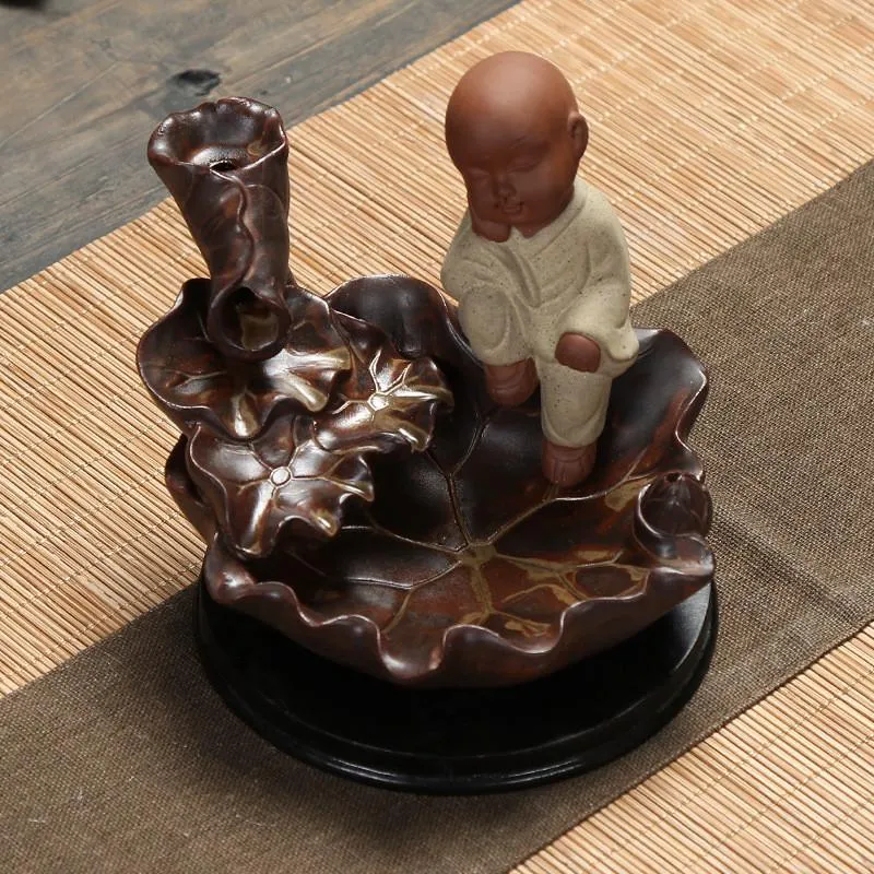 Relaxing Monk Backflow Incense Burner