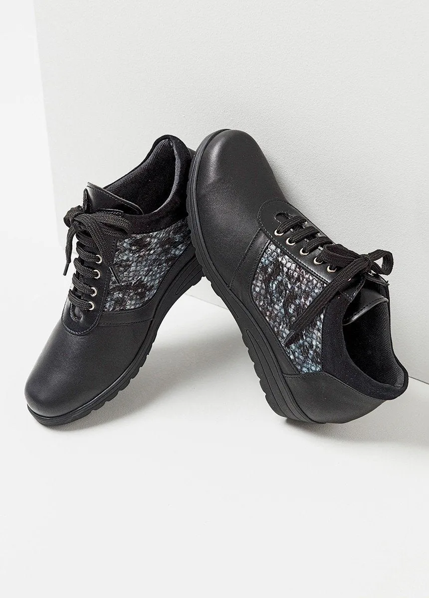 Reptile fancy leather derby