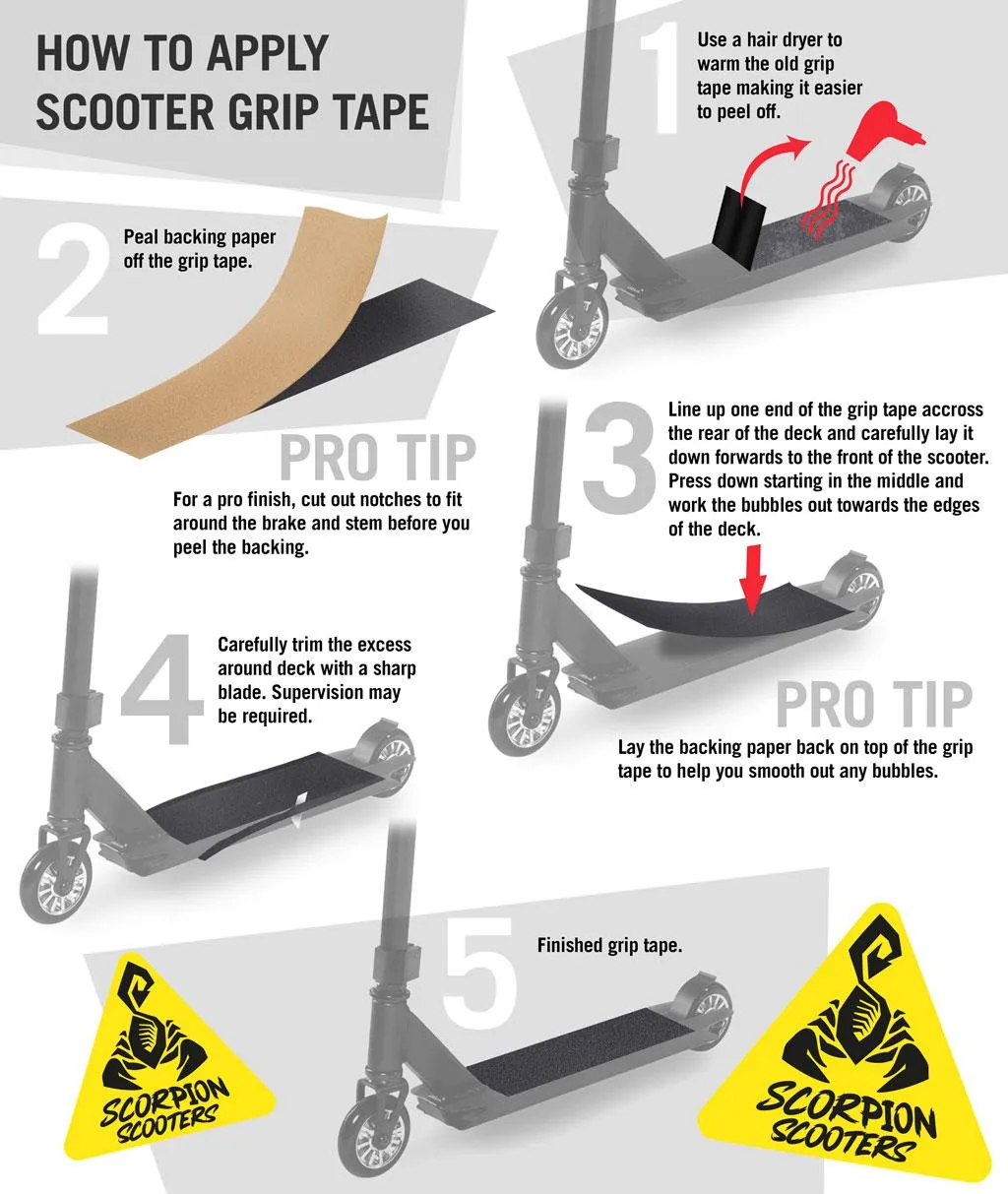 Scorpion Scooters - Scooter Pro Grip Tape - Fits 99% Scooters - Camo Series - Woodland