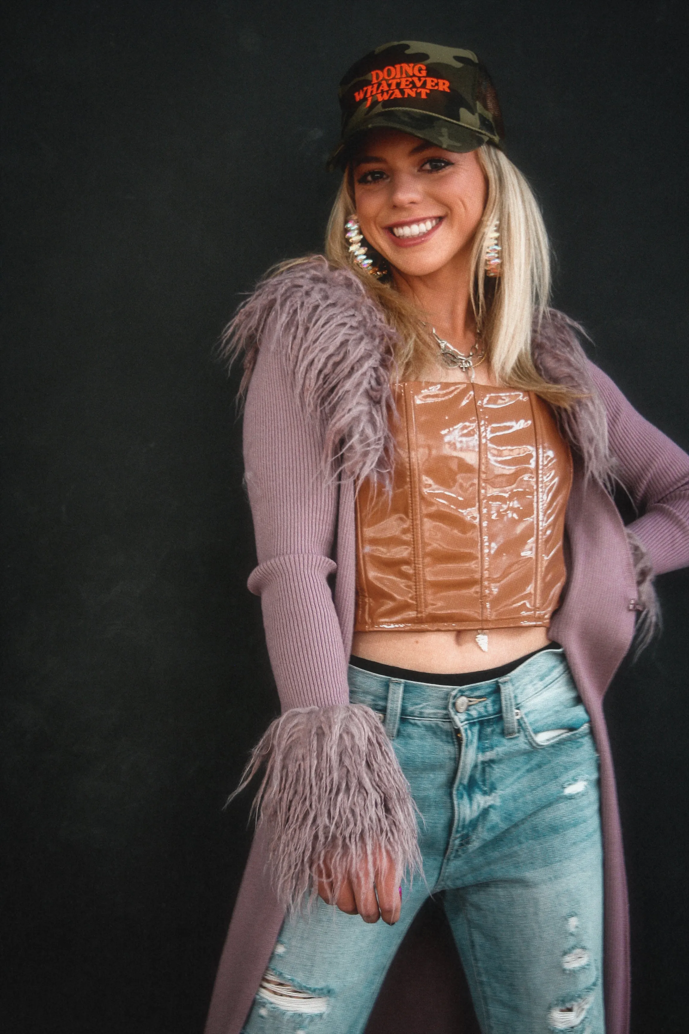 She’s All That Leather Crop Top