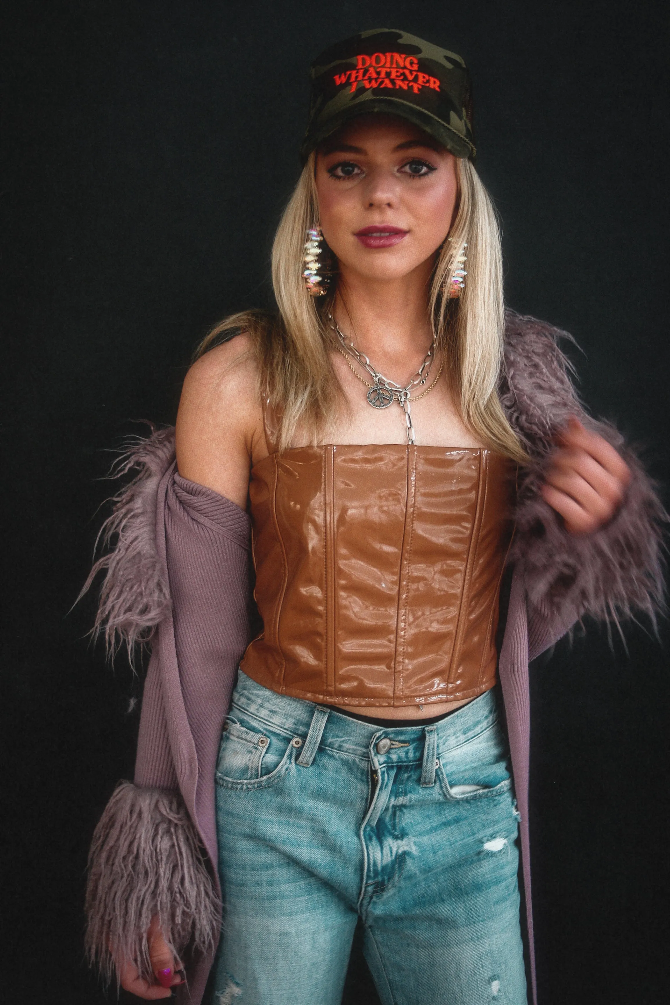 She’s All That Leather Crop Top