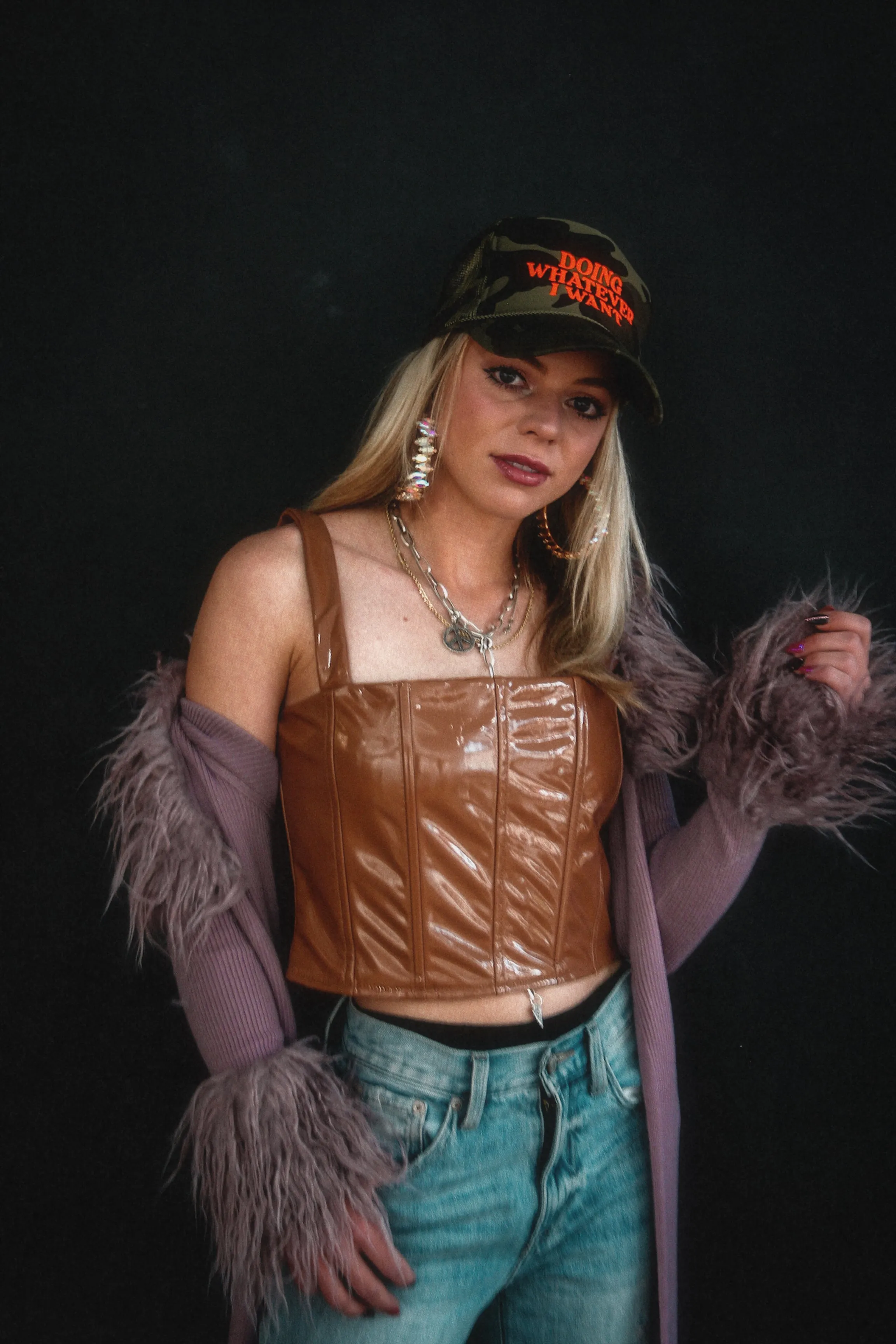 She’s All That Leather Crop Top