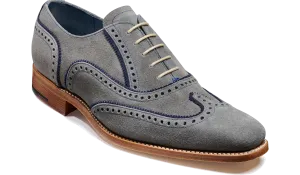 Spencer - Grey / Navy Suede