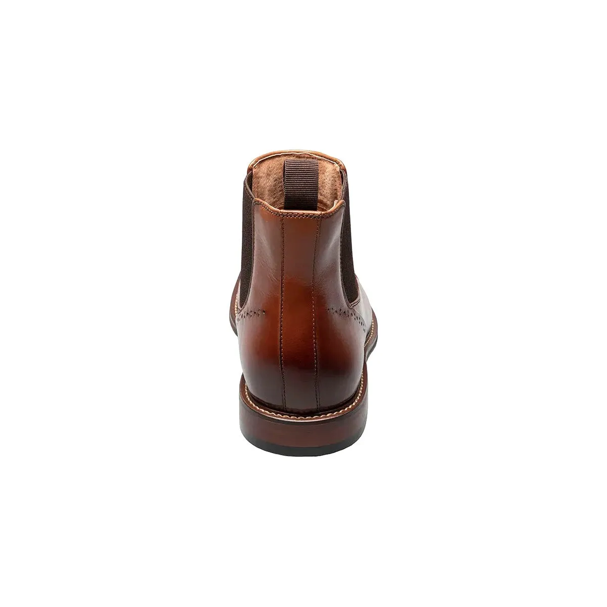 Stacy Adams Men's Maury Cap Toe Chelsea Boot - Cognac
