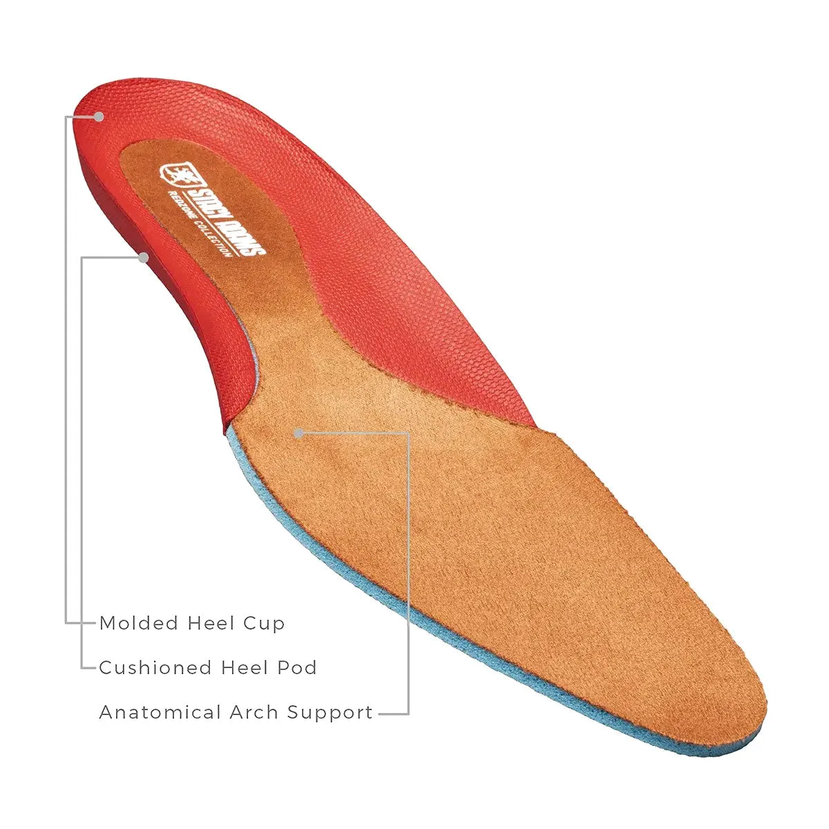 Stacy Adams Men's Maury Cap Toe Chelsea Boot - Cognac