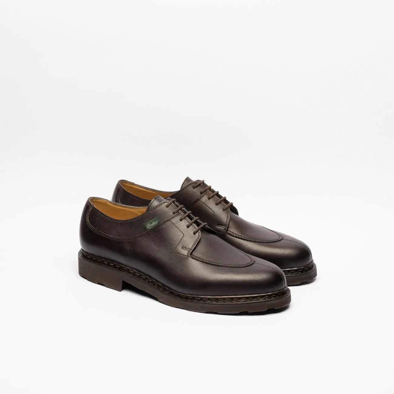 Stringata derby Paraboot Avignon Griff II in pelle marrone