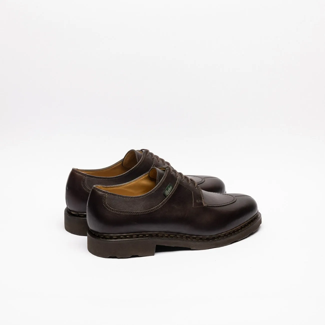 Stringata derby Paraboot Avignon Griff II in pelle marrone