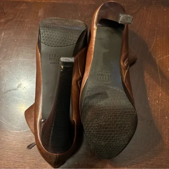 Stuart Weitzman booties 46763 size 10.5 Soft Leather Fall Winter‎ Women Boots