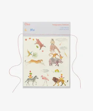 Temporary Tattoo Set, Animal Friends