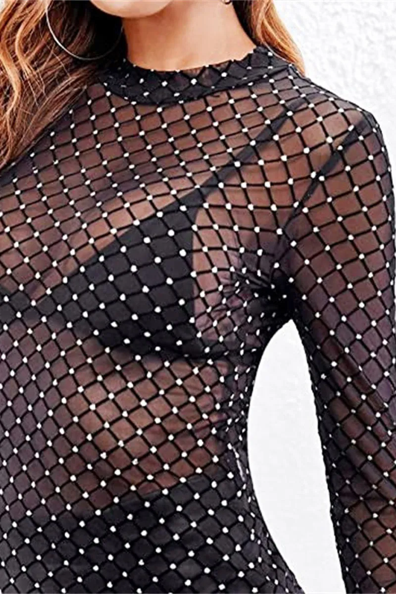 TK710 Fishnet Mesh Shirt
