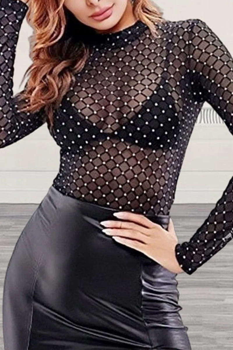 TK710 Fishnet Mesh Shirt