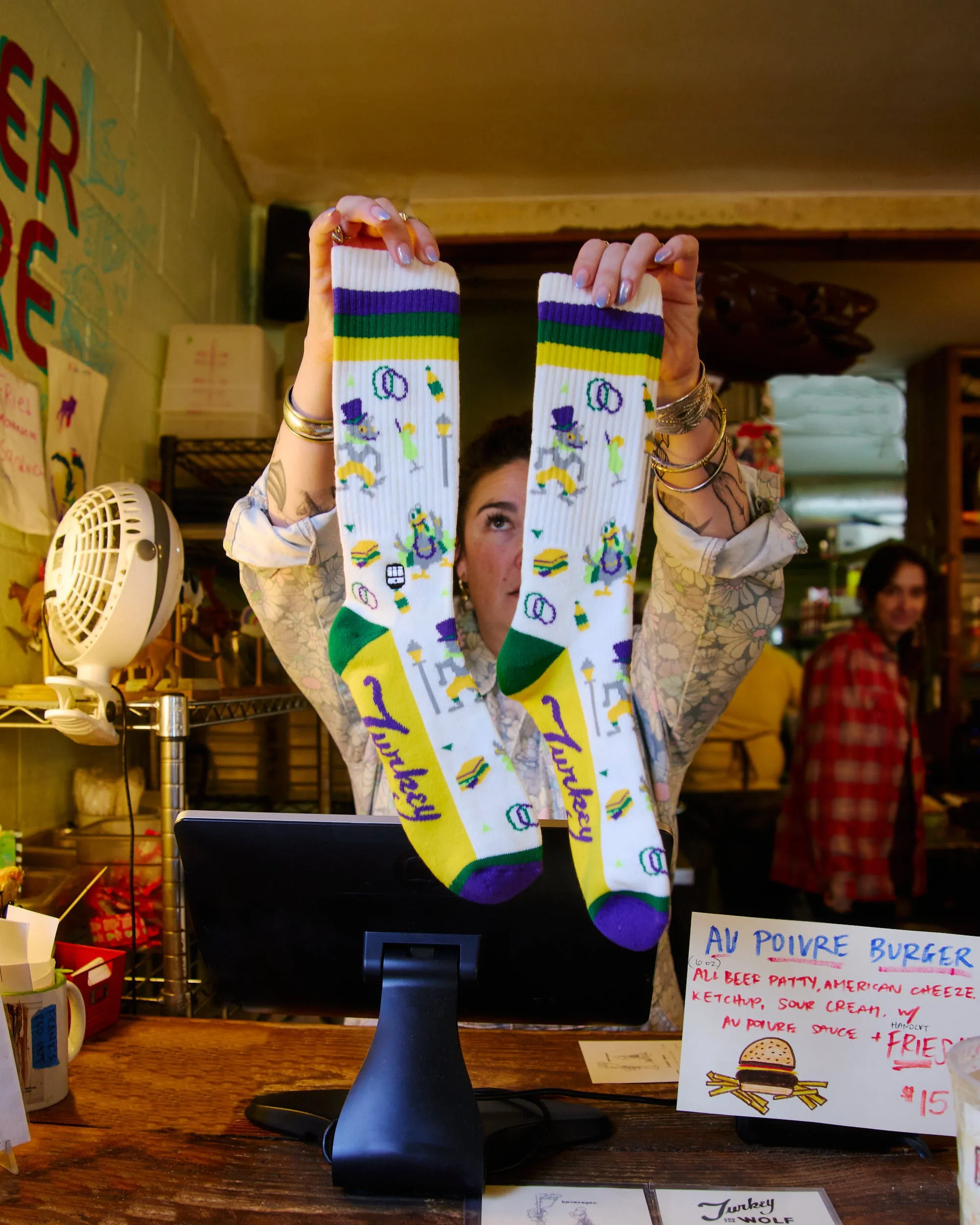 Turkey and the Wolf Socks