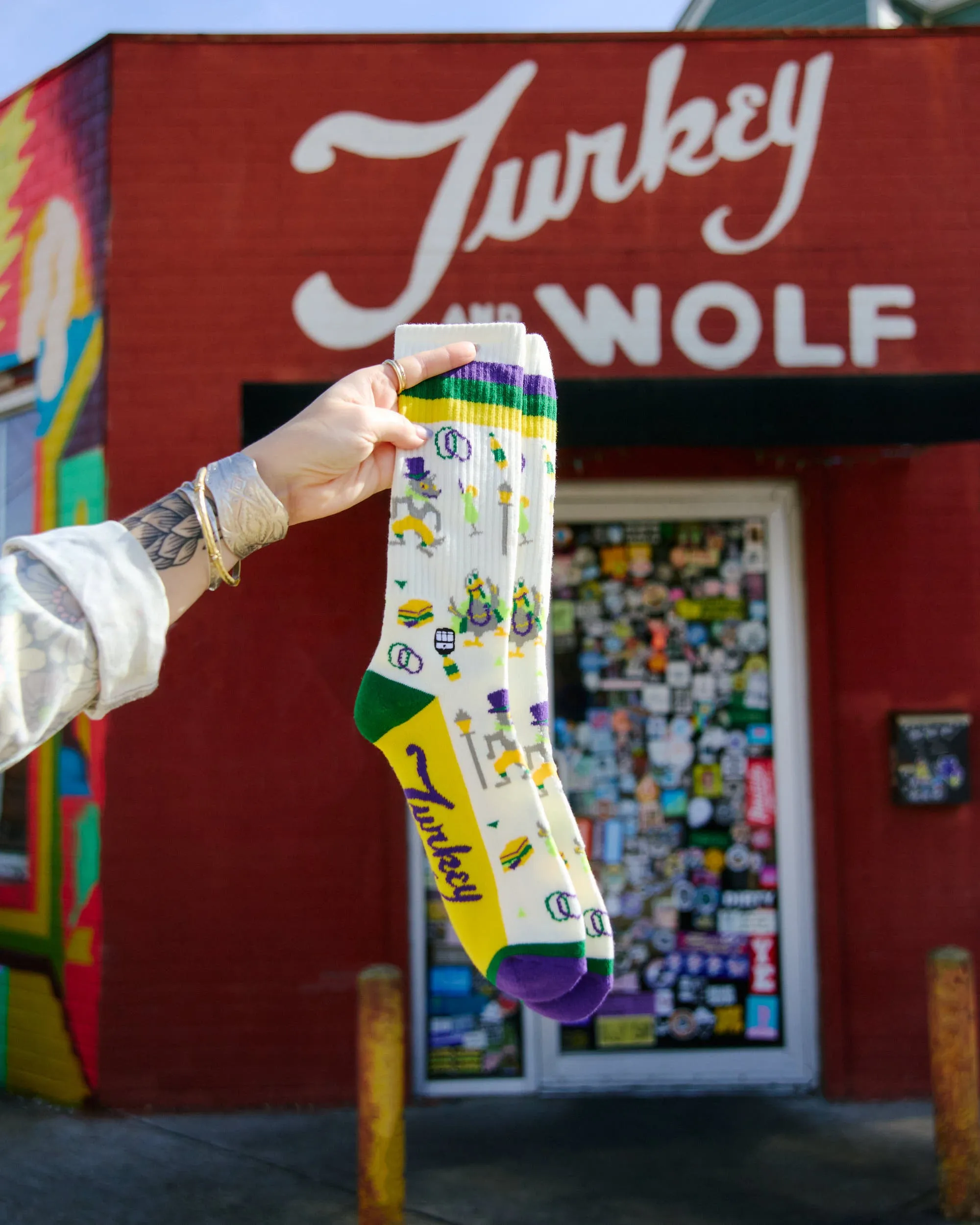 Turkey and the Wolf Socks