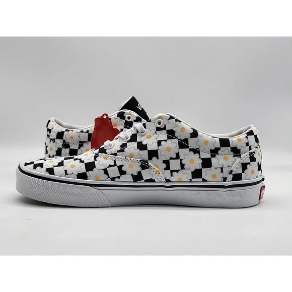 Vans Missy Doheny Flower Daisy Checkerboard White Shoes Size 5