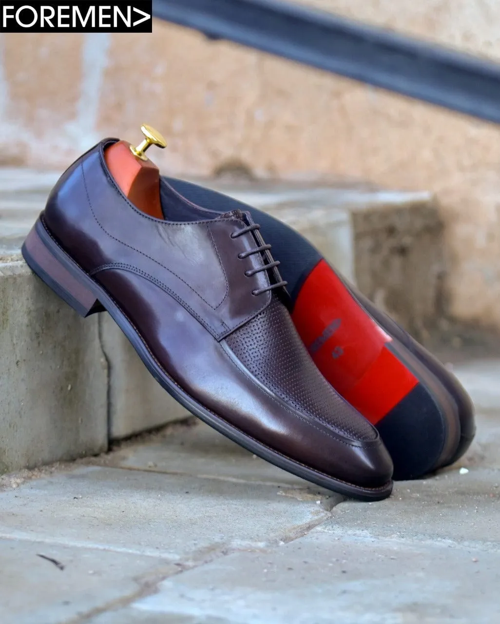 VENICE | Coffee Leather Derbies