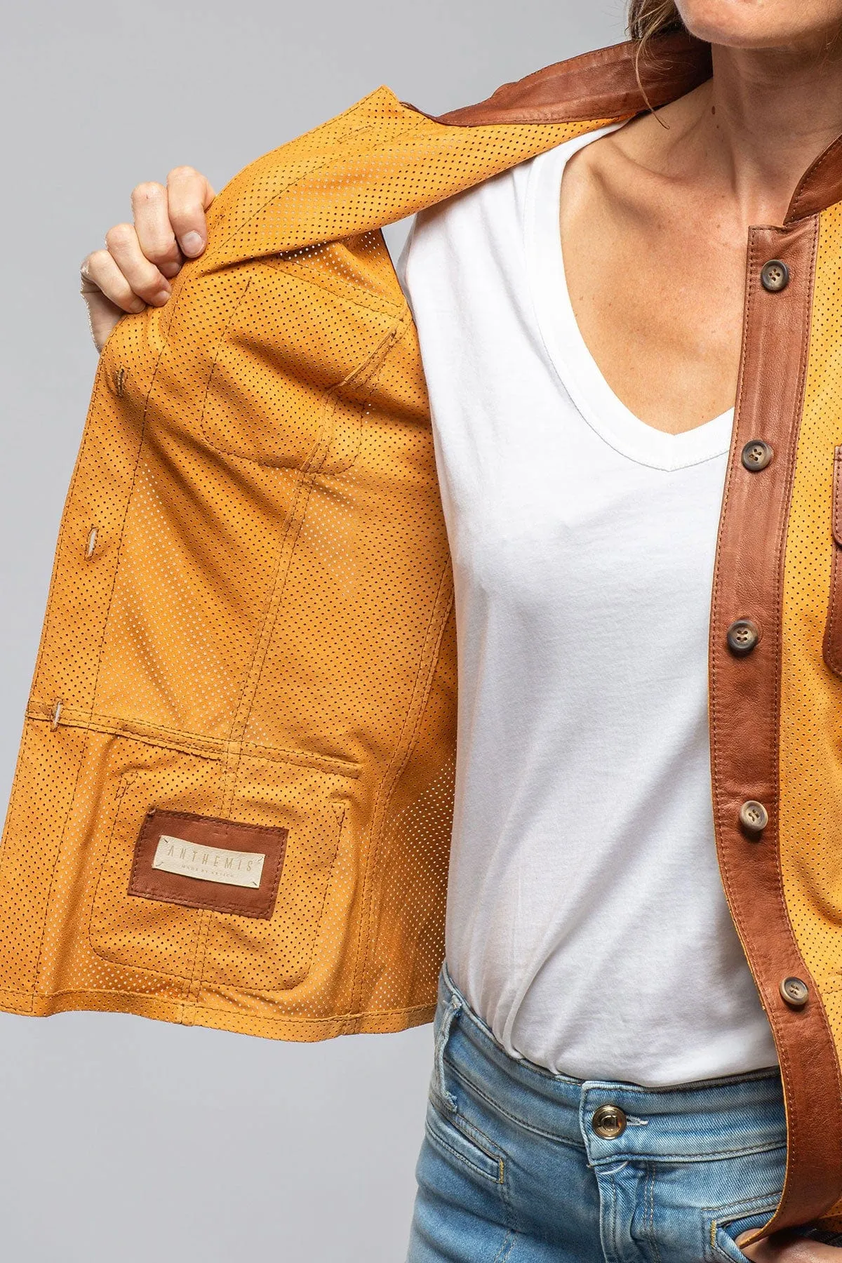 Vittoria Perforated Leather Vest