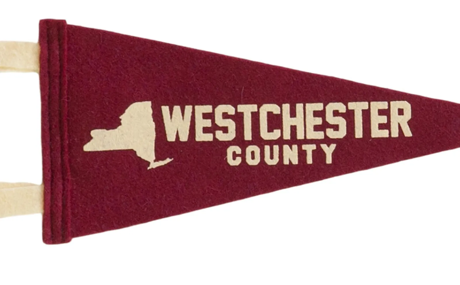 Westchester County Crimson Felt Pennant