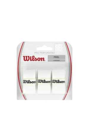 WILSON PRO OVERGRIP PERFORATED WHITE