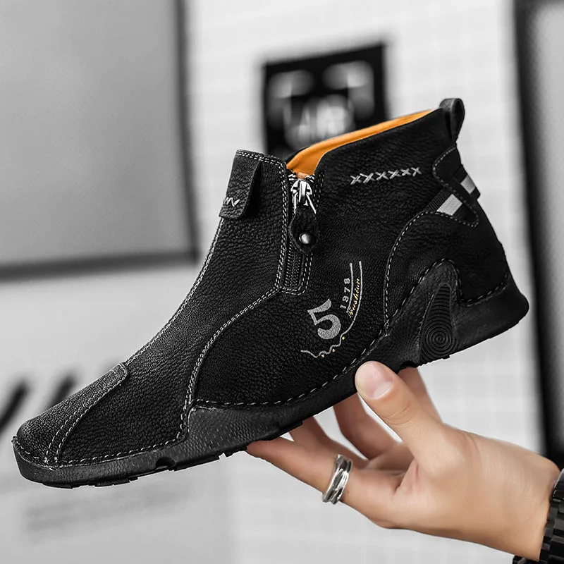 Winter Chelsea Men's Suede Boots