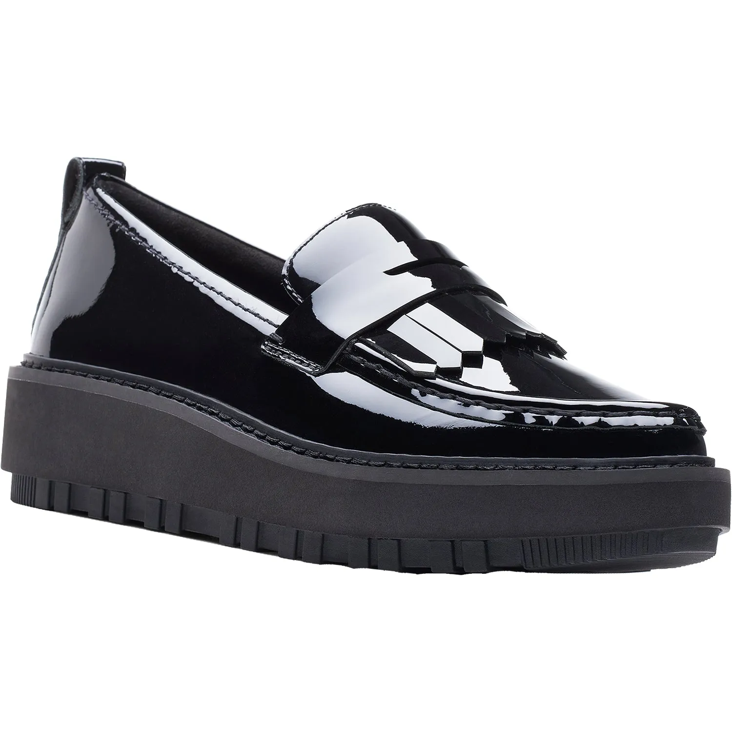 Women's Clarks Orianna Loafer Black Patent Leather