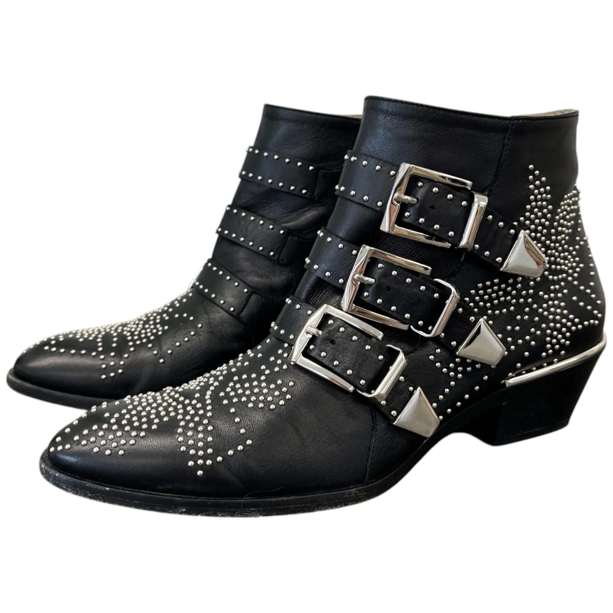 Women's Susanna 40 Studded Leather Ankle Boots Black Size EU 36.5 / UK 3.5