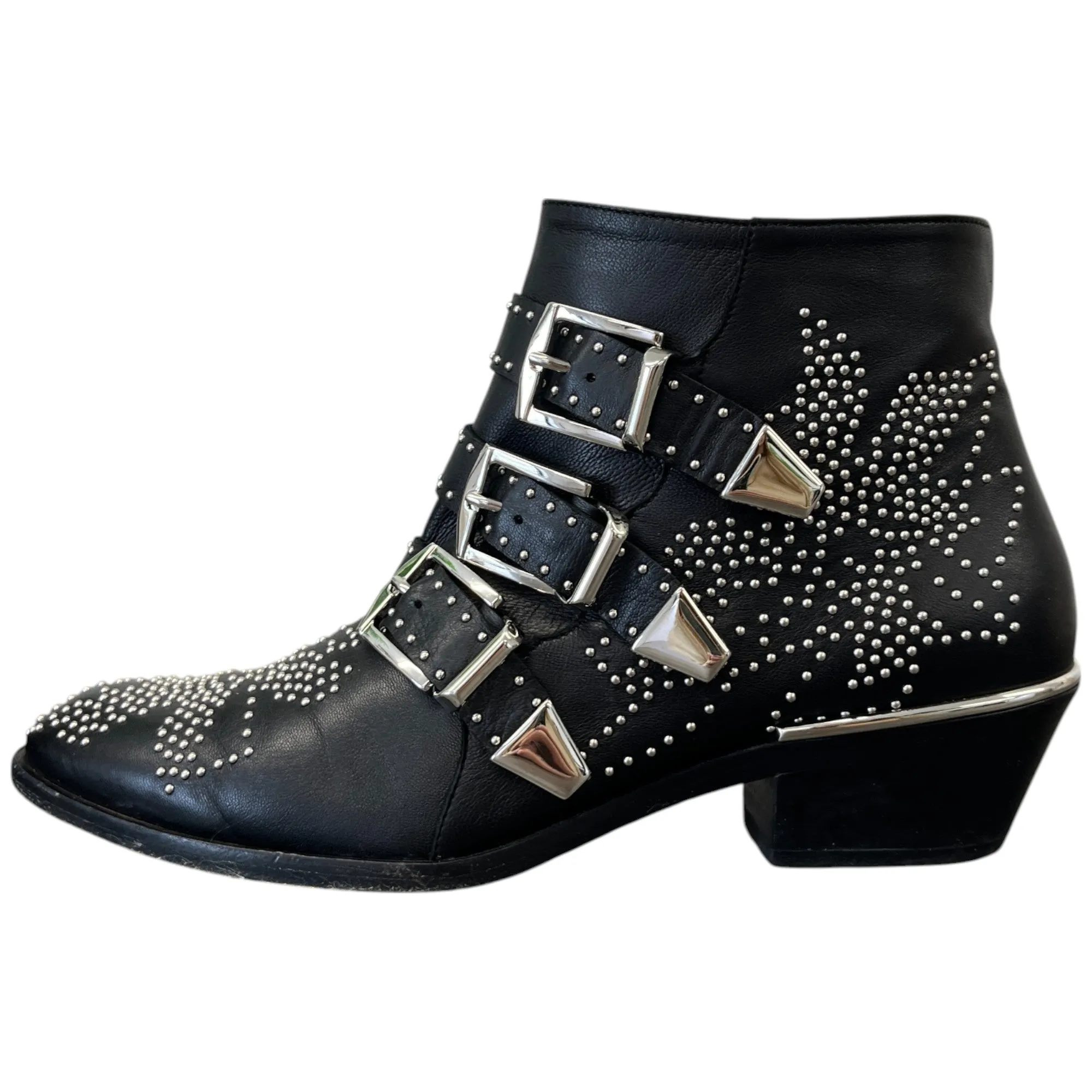 Women's Susanna 40 Studded Leather Ankle Boots Black Size EU 36.5 / UK 3.5