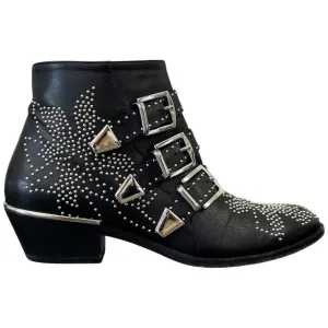 Women's Susanna 40 Studded Leather Ankle Boots Black Size EU 36.5 / UK 3.5