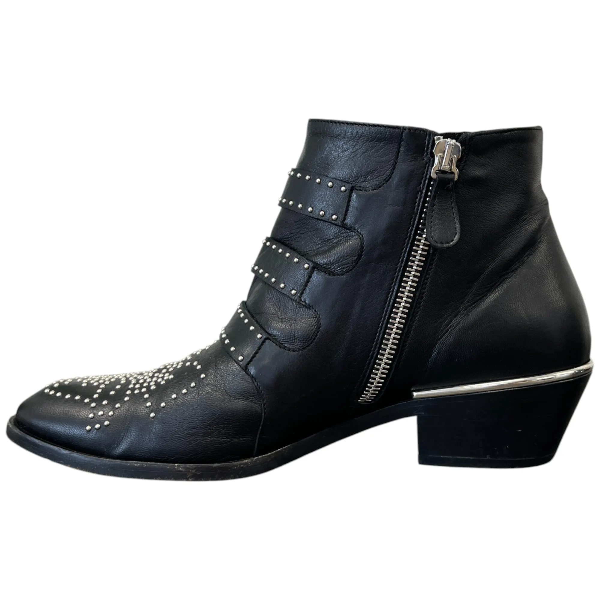 Women's Susanna 40 Studded Leather Ankle Boots Black Size EU 36.5 / UK 3.5