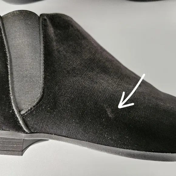 Zara Mens Black Chelsea Ankle Boots US 7 Velure Velvet Dressy Party Wedding Prom